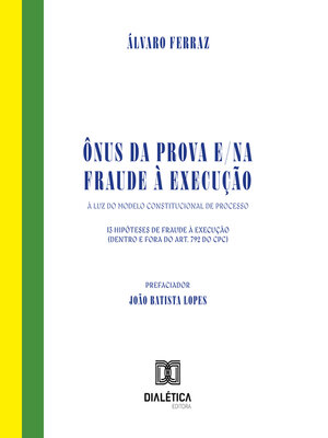 cover image of Ônus da prova e/na fraude à execução